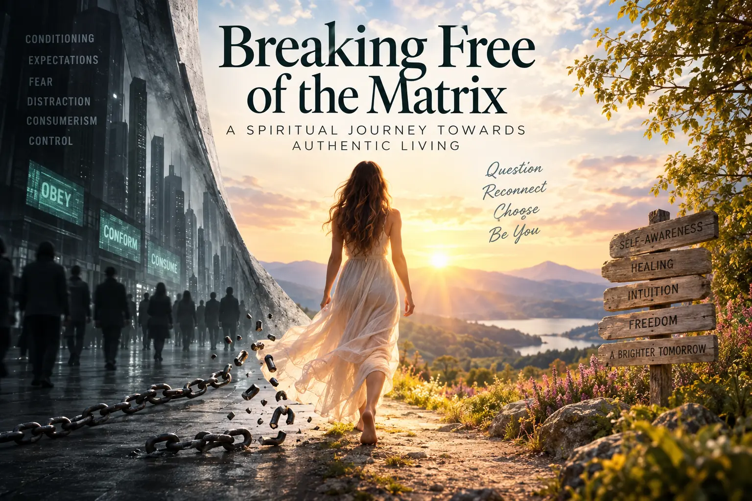 Breaking free of the Matrix spiritual journey from conditioning and fear towards self-awareness, healing and freedom