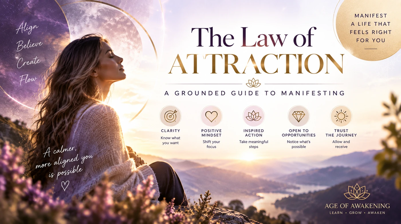 The Law of Attraction and manifestation with clarity, positive mindset, inspired action and trust