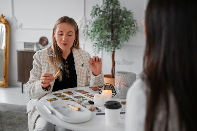 crystal healing session