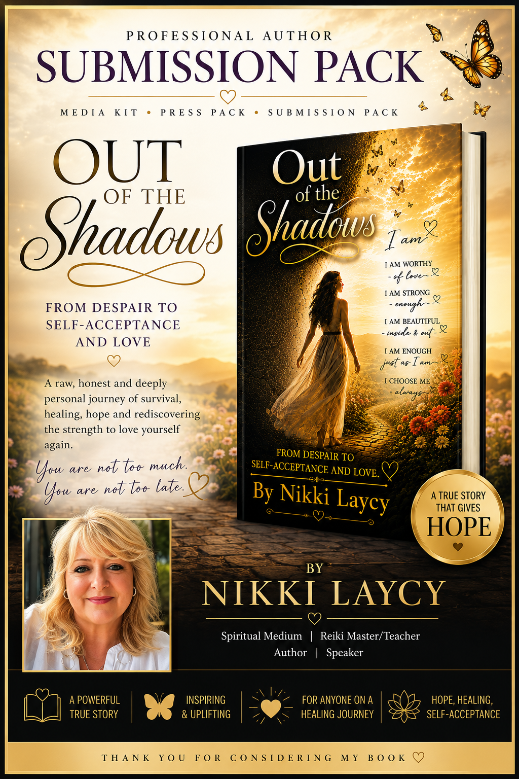 Media Pack for Out of the Shadows by Nikki Laycy