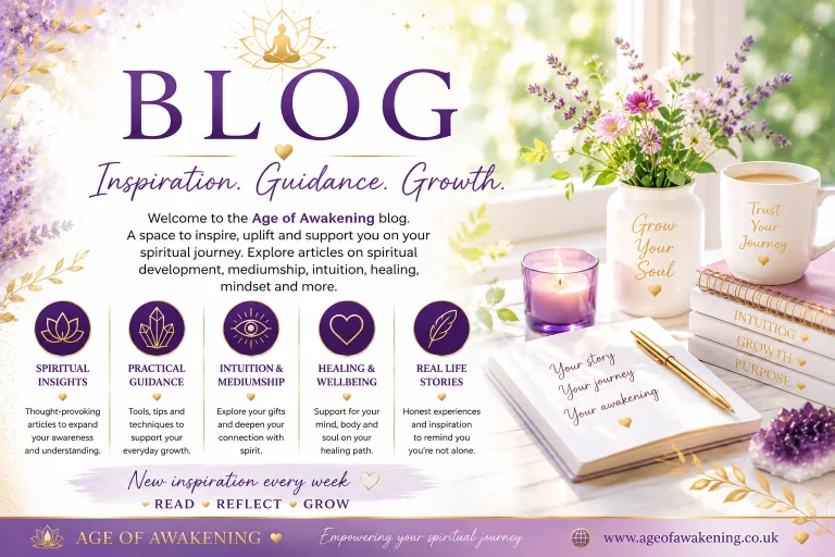 Age of Awakening Blog featuring articles on spiritual development, mediumship, intuition, Reiki, tarot, healing and personal growth.